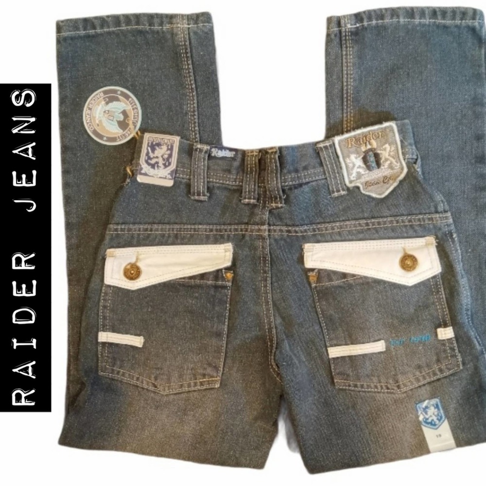 NWT Raider Jeans with Faux Leather Pockets